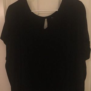 Black work out tee
